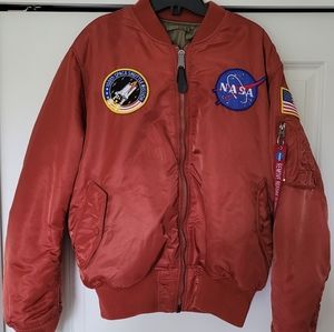 NASA bomber jacket alpha industry